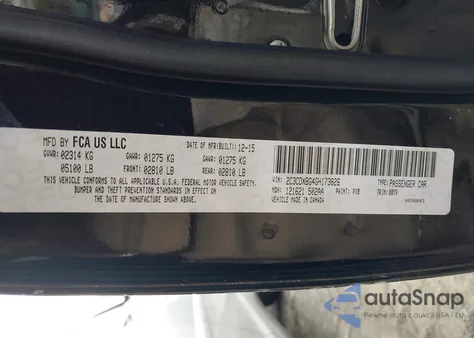 2016 Dodge Charger Se из США, поврежденный, VIN 2C3CDXBG4GH173826